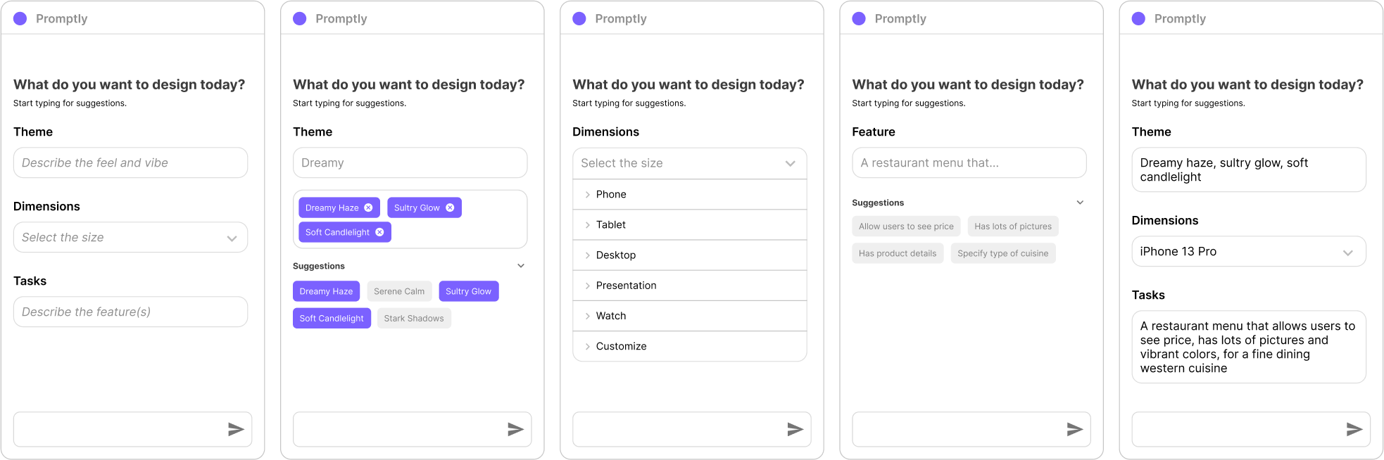 First iteration of promptly