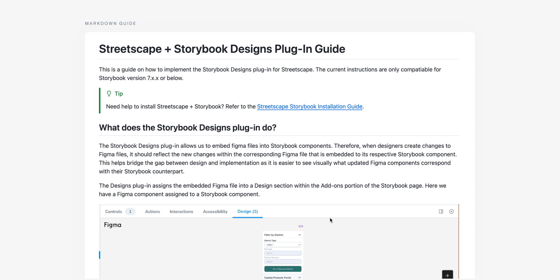 Documentation for seamless support